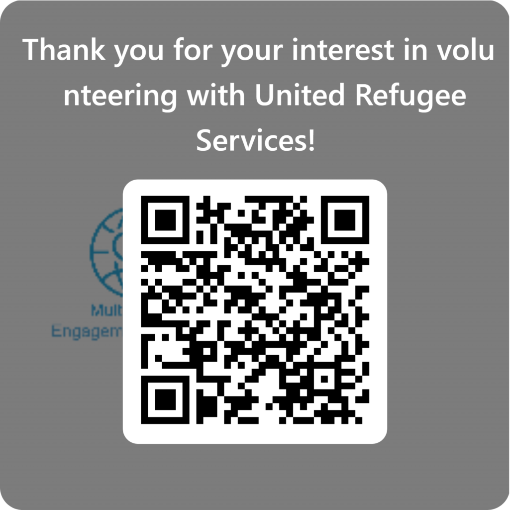 qrcode for thank you for your interest in volunteering with united refugee services 3